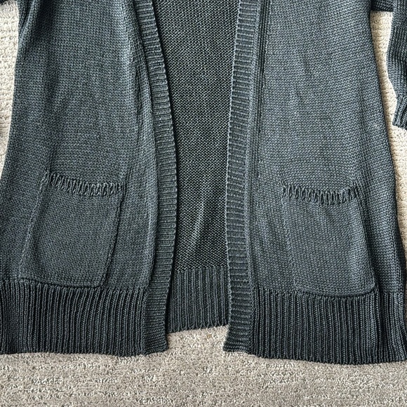 Charles Nolan Black Knit Cardigan Sweater - Picture 4 of 8